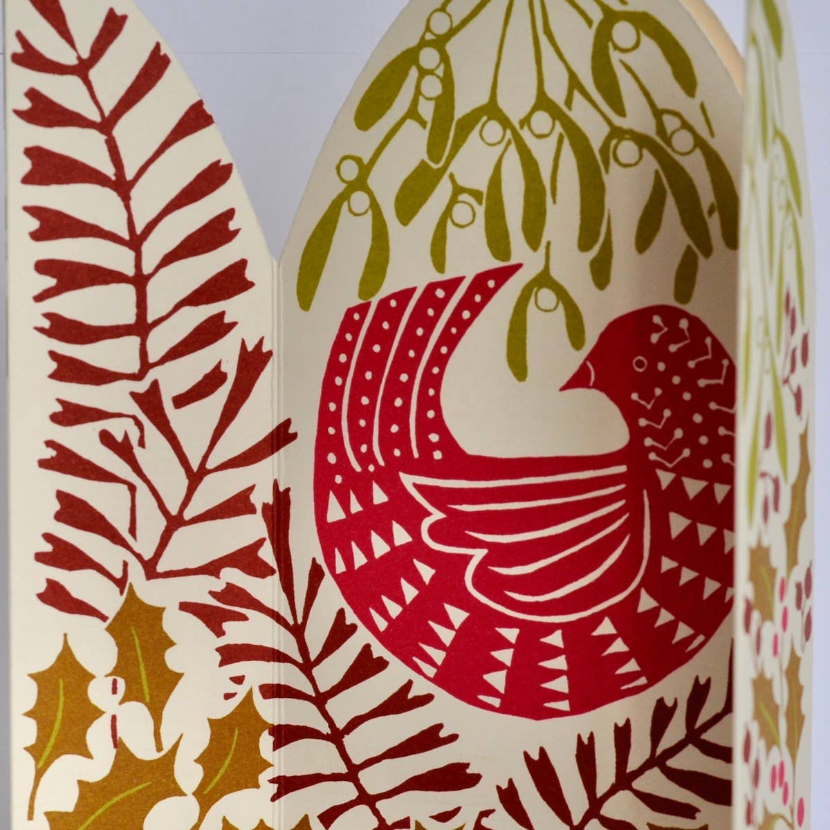 Extra Special Triptych Card Hidden Winter Bird
