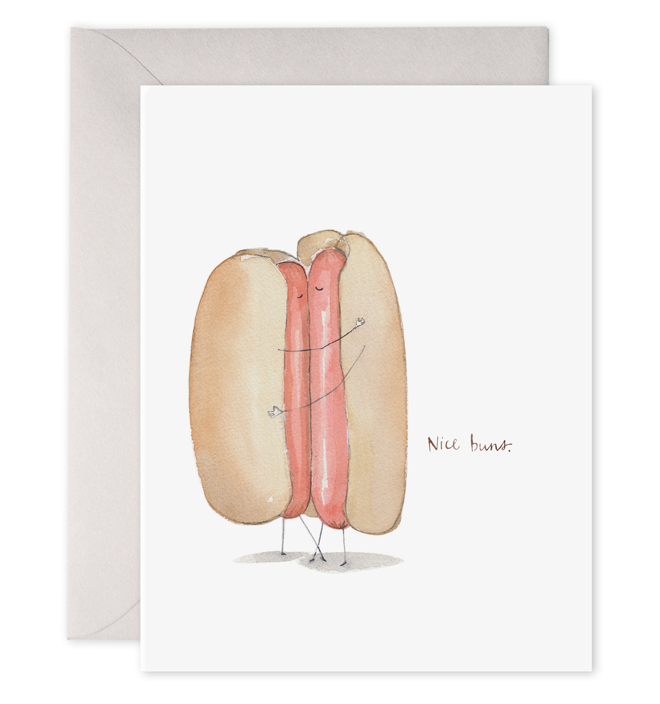 Nice Buns | Love Anniversary Hot Dog Greeting Card:
