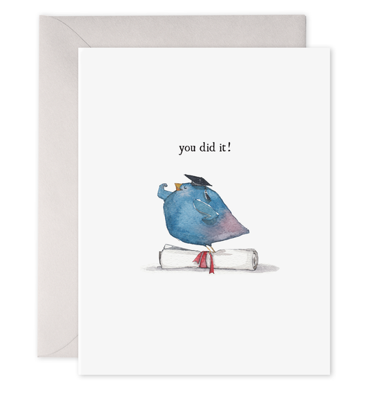You Did It! Greeting Card: 4.25 X 5.5 Inches