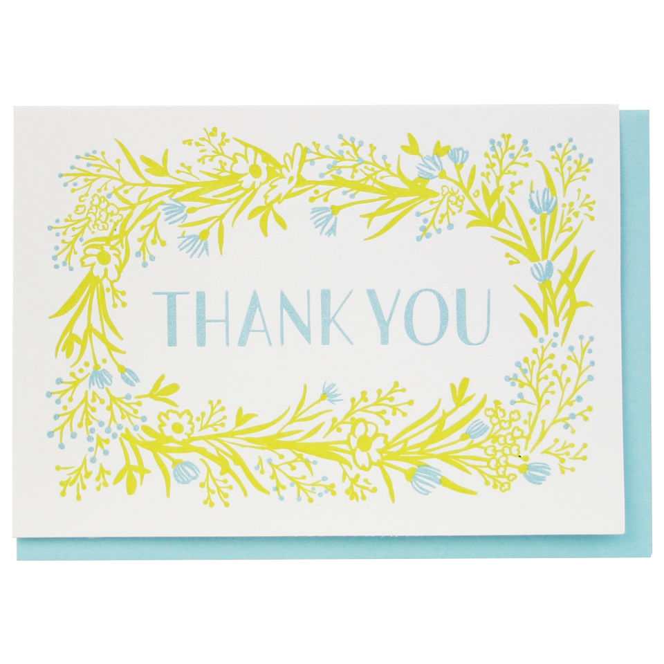 Wildflower Thank You: Single Card