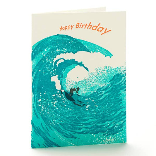 Waves Birthday A2 Notecard
