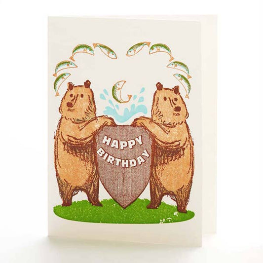Bears Happy Birthday Notecard