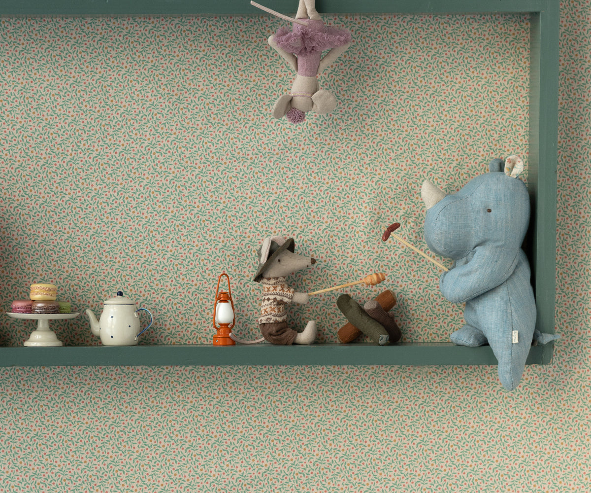 Dusty Blue Rhino Small - Maileg