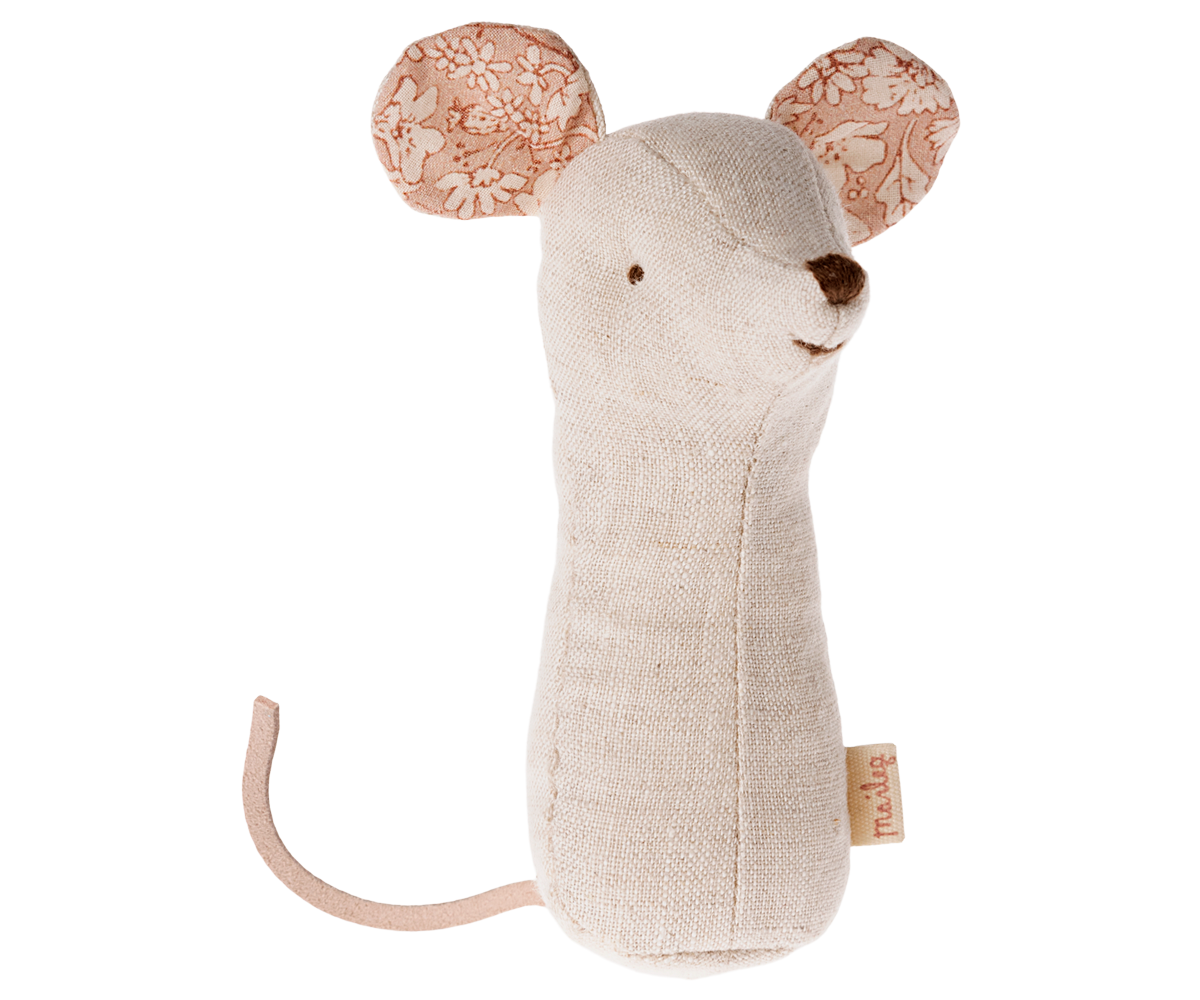Mouse Rattle Natural Lullaby Friends - Maileg