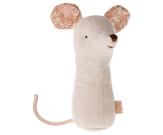 Mouse Rattle Natural Lullaby Friends - Maileg