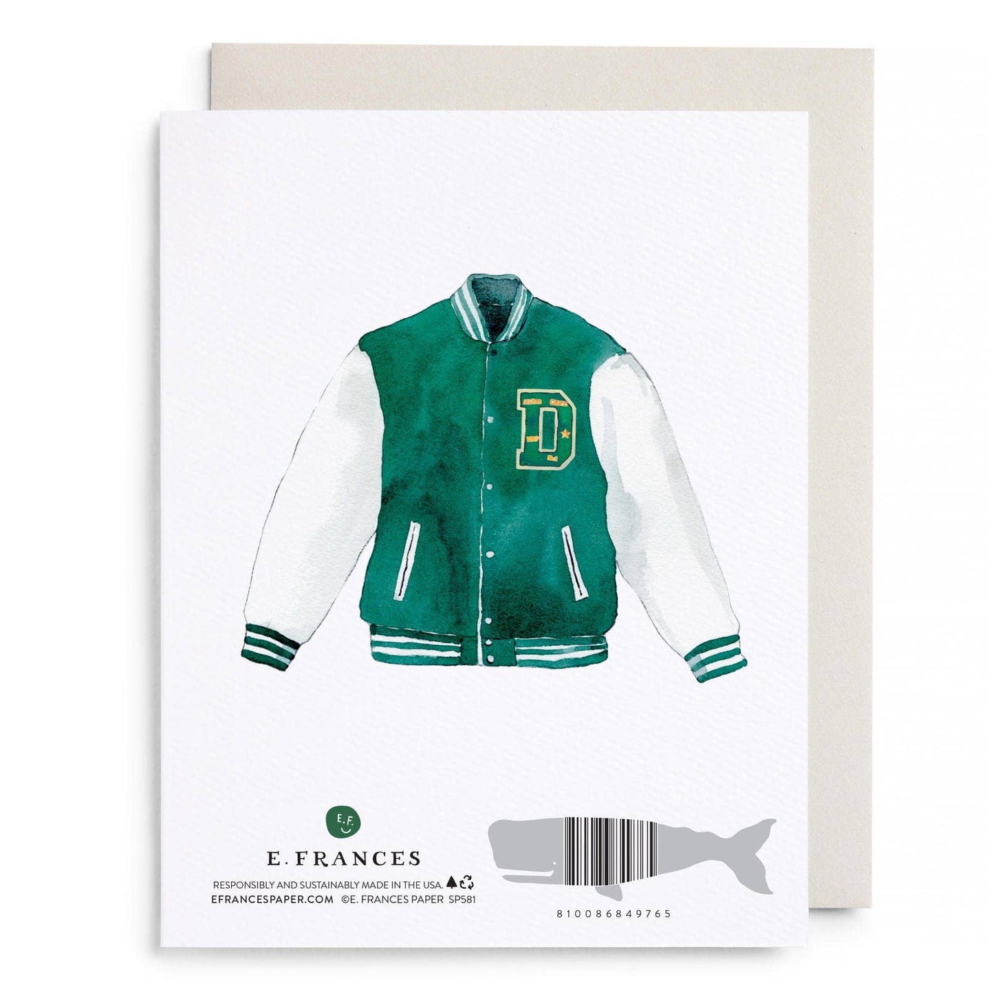 Mvp Varsity Jacket Dad Greeting Card