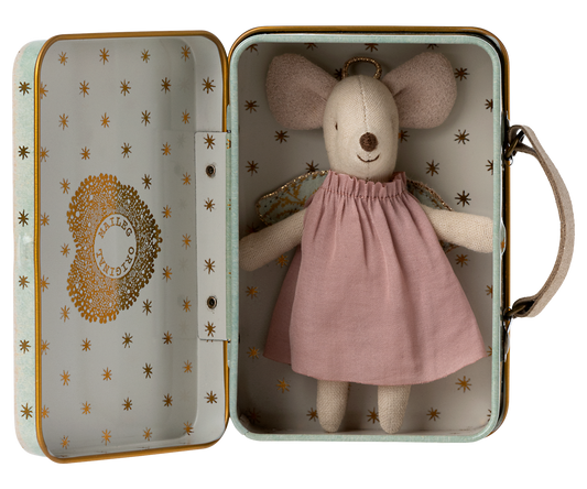 Angel Mouse in Suitcase - Little Sister - Maileg