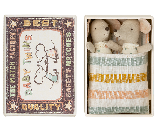 Twins - Baby Mice in Matchbox - Maileg