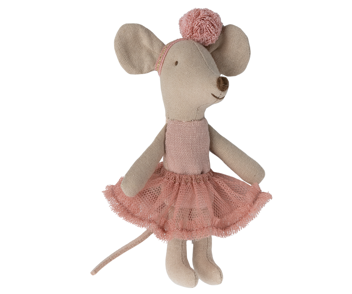 Ballerina Mouse Little Sister - Off White - Maileg