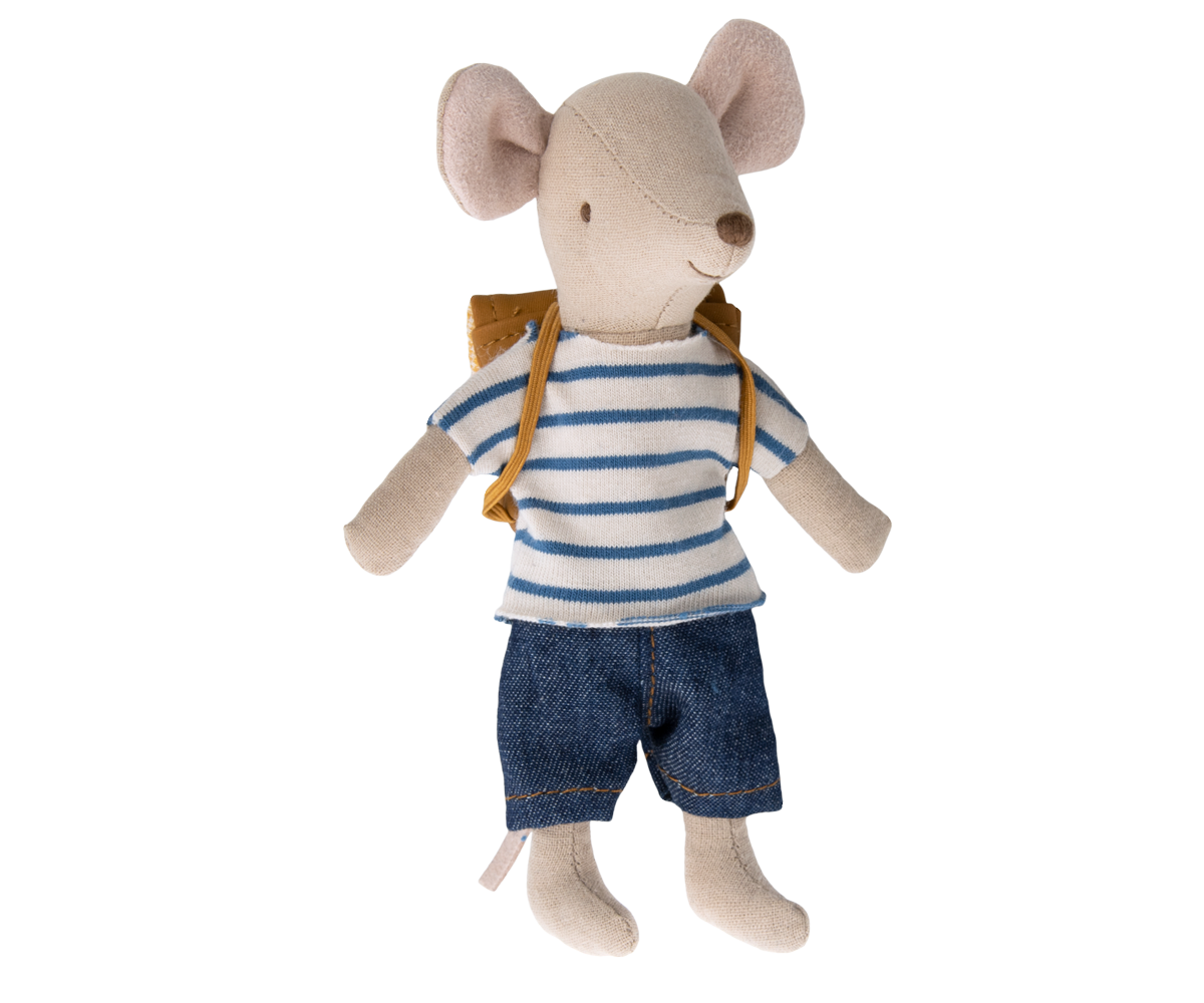 Big Bro Tricycle Mouse w/Bag - Maileg