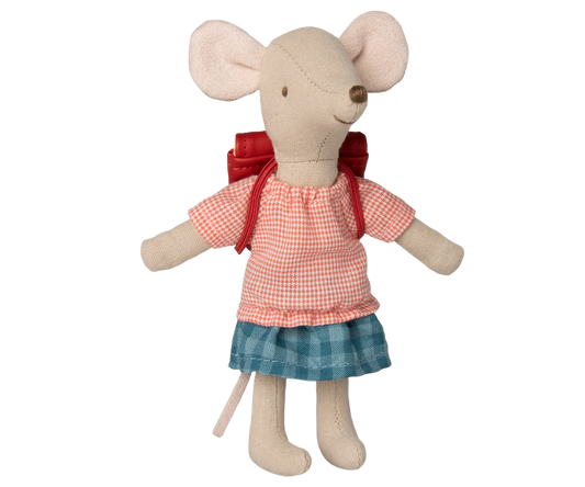 Big Sis Tricycle Mouse - Red - Maileg