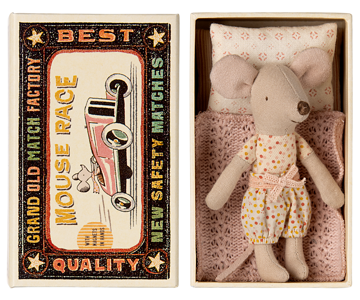 Little Sister Mouse in a Matchbox - Maileg