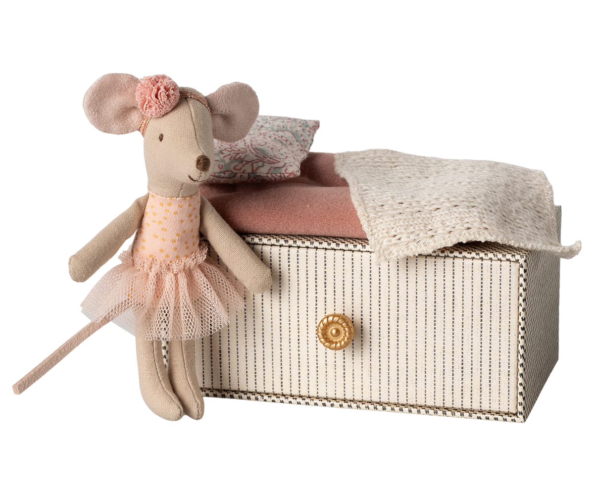 Dance Mouse in Daybed - Little Sister - Maileg