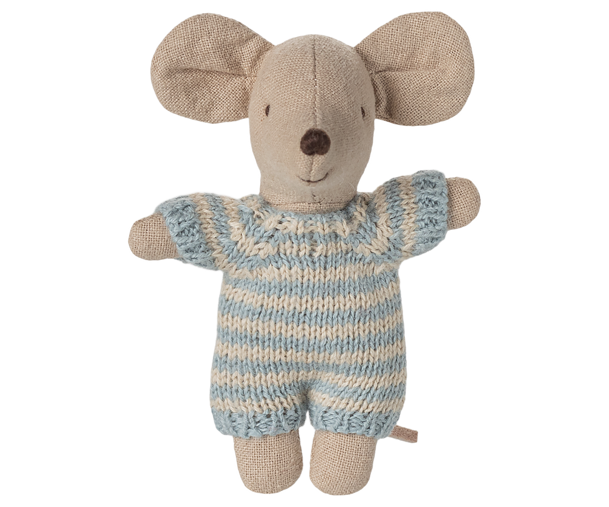 Baby Mouse in Carry Cot - Blue