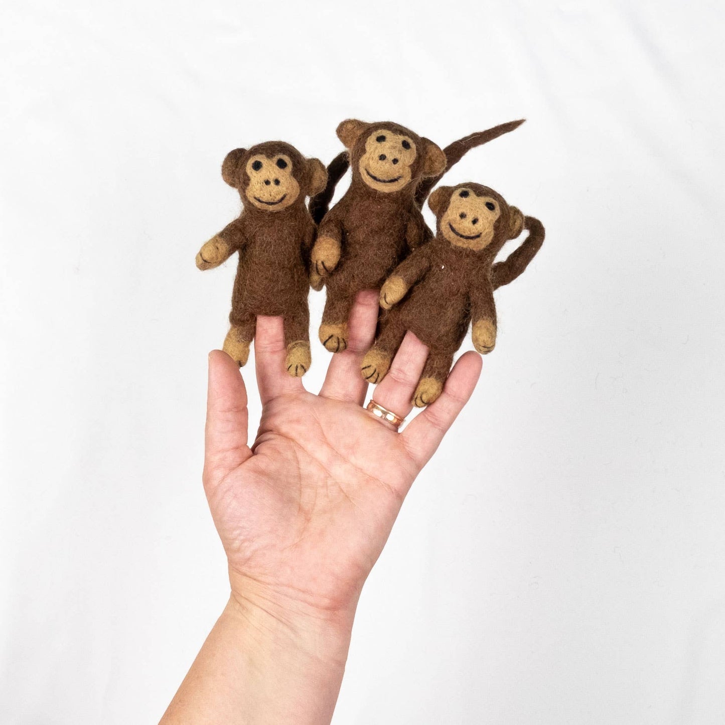 Monkey Felt Finger Puppet