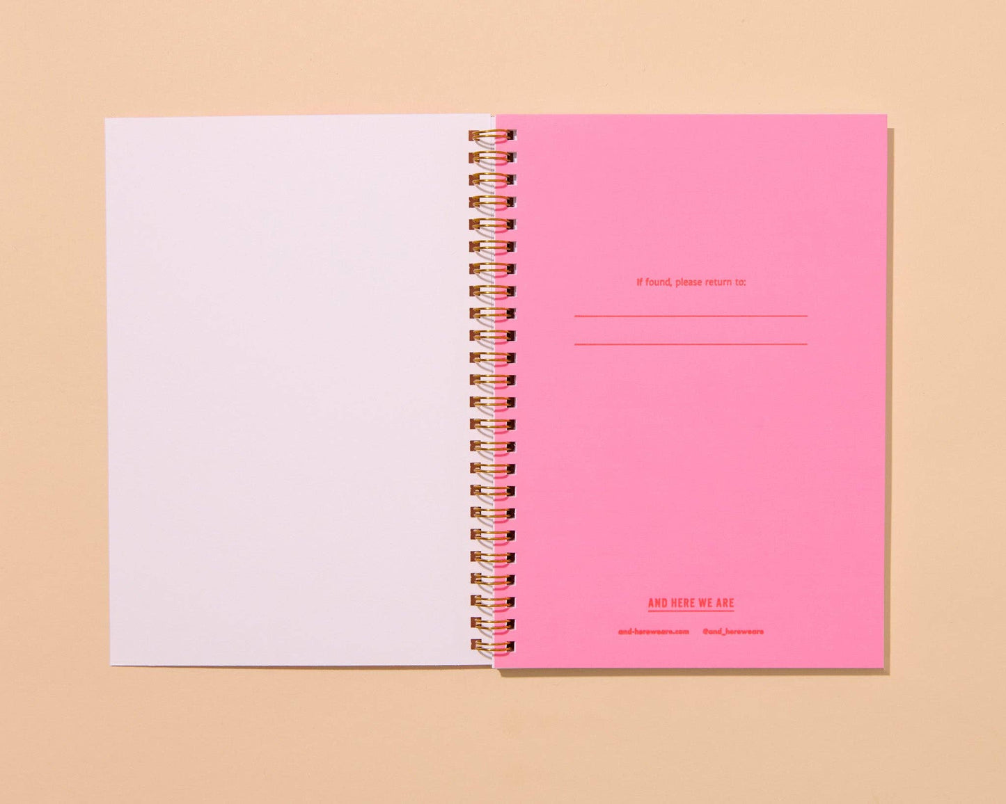 Letterpress A5 Spiral Notebook—Blume Quilt