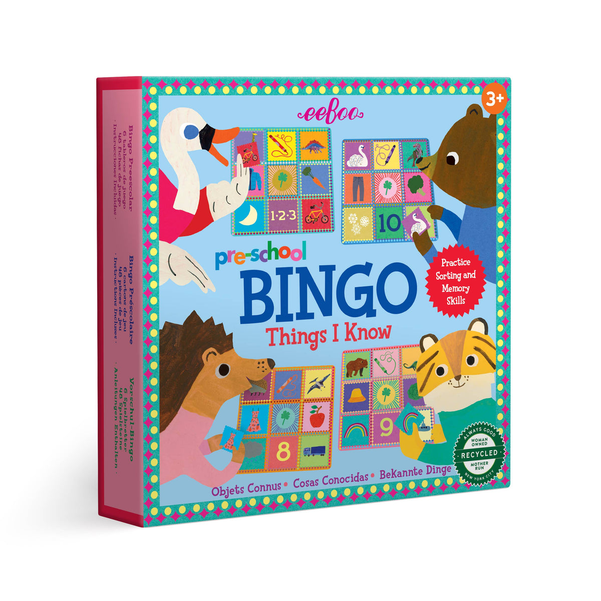 Preschool Things I Know Bingo - eeBoo