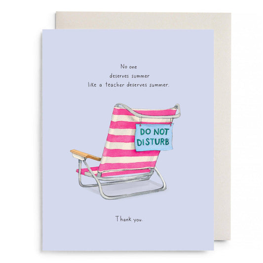 Beach Teach Teacher Greeting Card