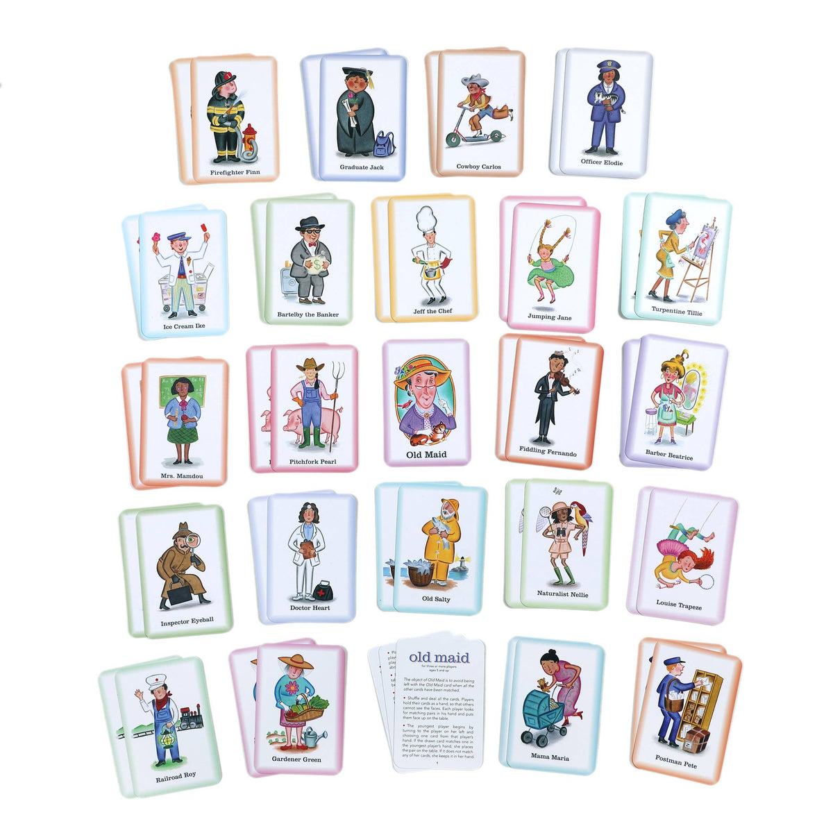 Old Maid Playing Cards - eeBoo