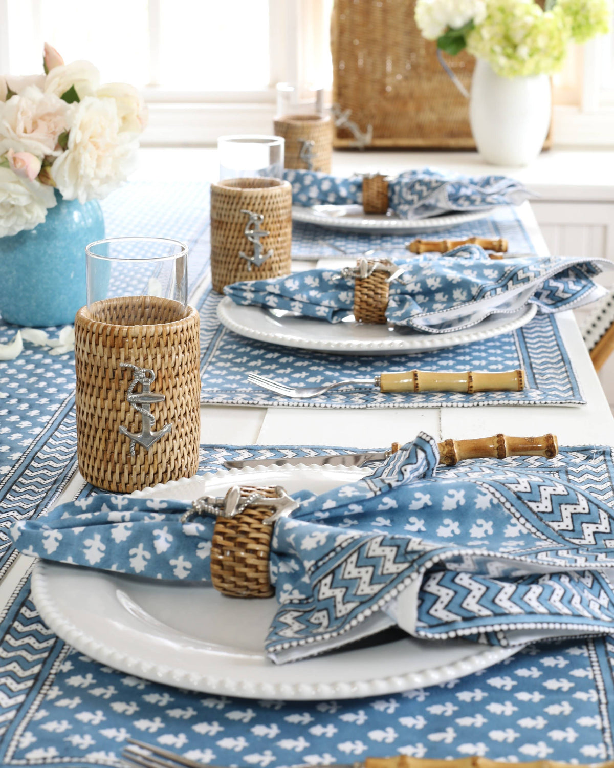Tablecloth Anouk Blue: 60x92
