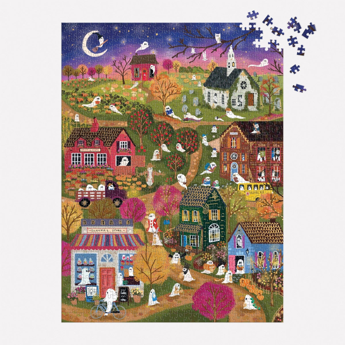 Joy Laforme Spooky Village 1000 Piece Foil Puzzle