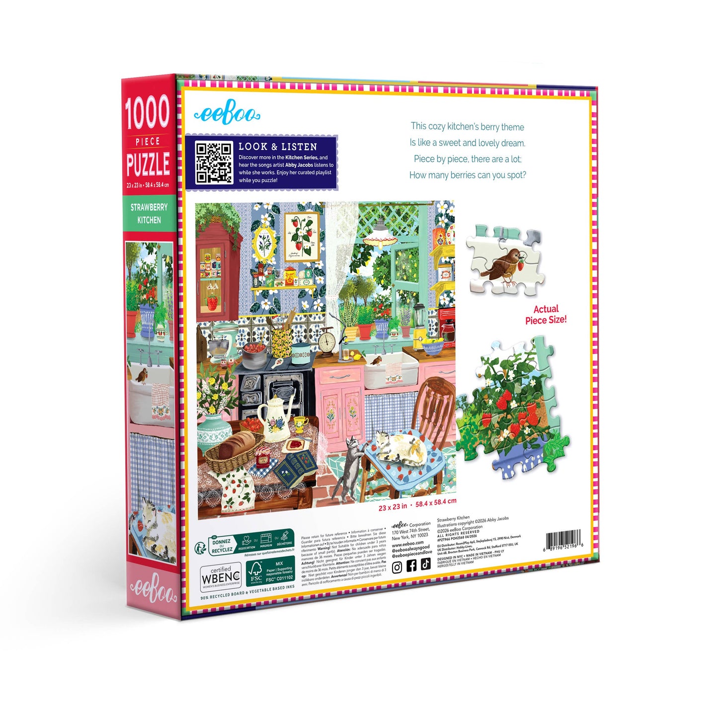 Strawberry Kitchen 1000 Piece Puzzle