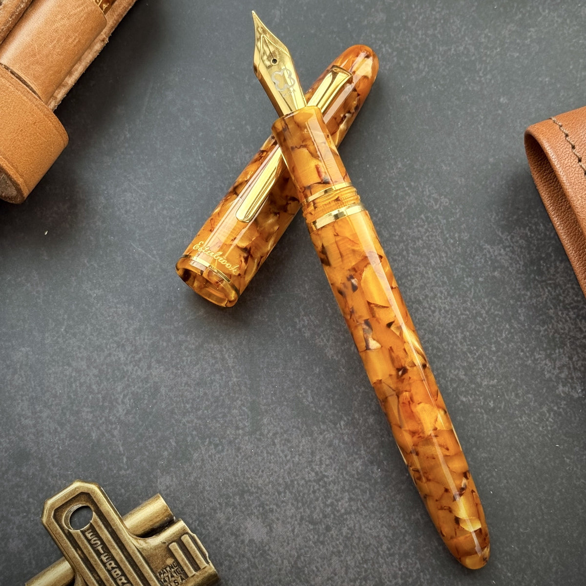 Esterbrook Estie Fountain Pen - Honeycomb Gold Trim