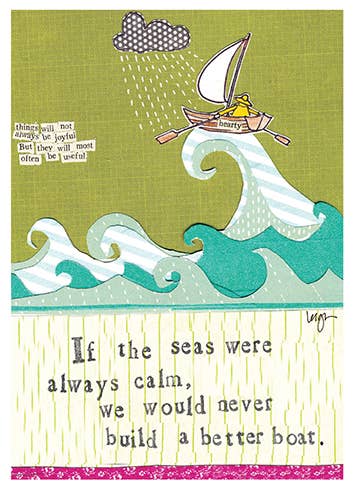 Better Boat Support Greeting Card 4.5 X 6.25"