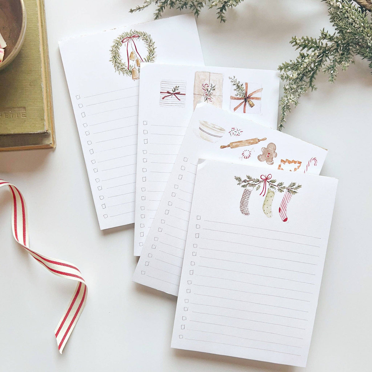 Christmas Sweets Checklist Notepad