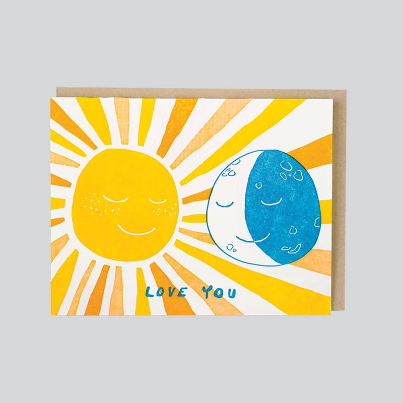 Sun and Moon Love Card