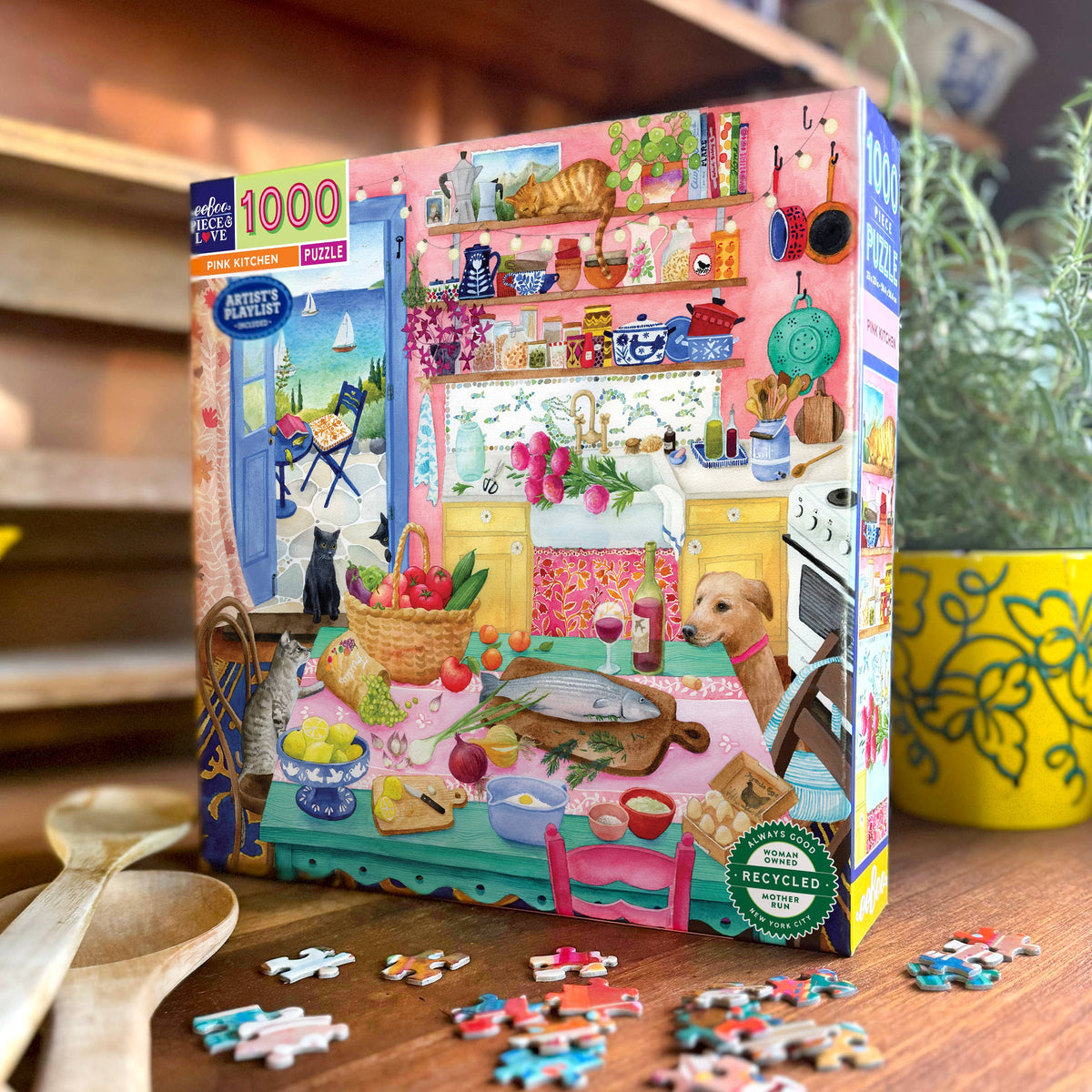 Pink Kitchen 1000  Piece
