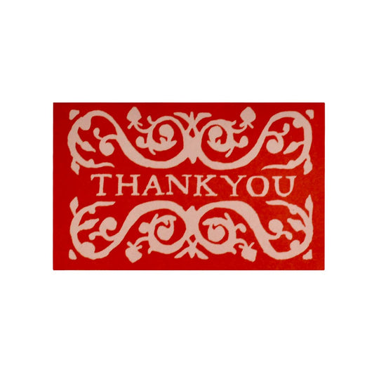 Pack of Arabesque Thank You Gift Cards Strawberry