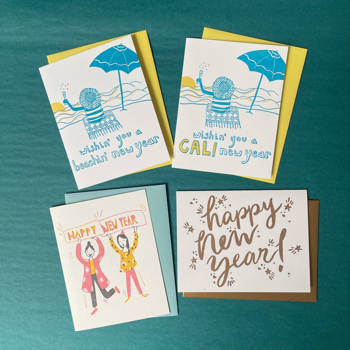 Wishing You A Cali New Year Card