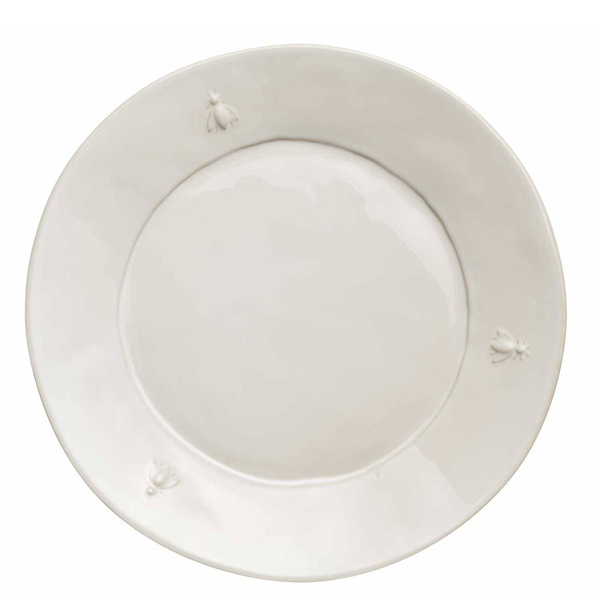 Bee Ceramic Dinner Plates — Ecru