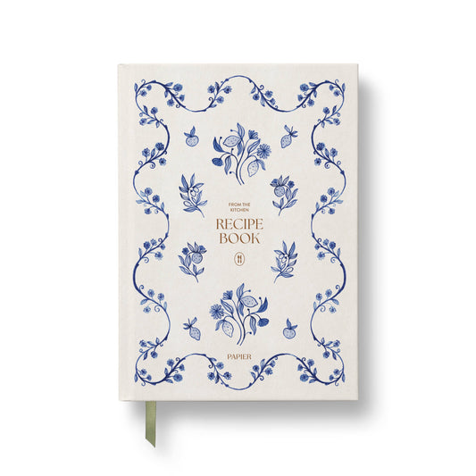 Guided Recipe Journal, A5 Hardcover - Ceramic