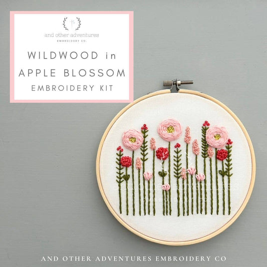 Wildwood in Apple Blossom Hand Embroidery Kit