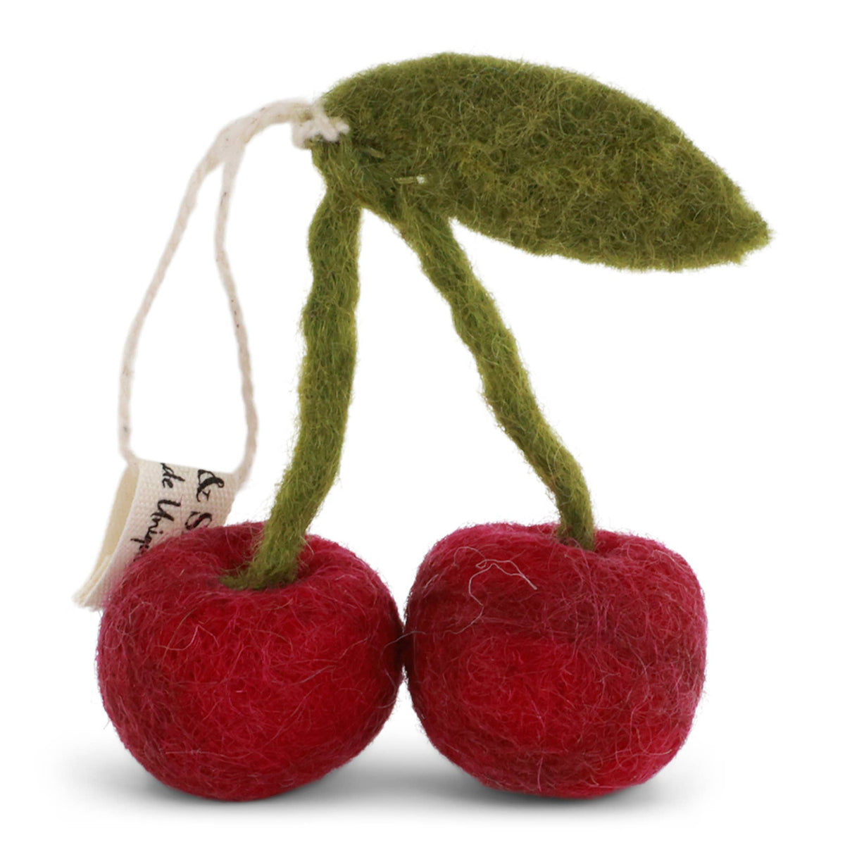 Cherries Ornament in Wool Felt