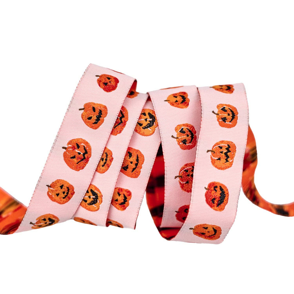 Enshadow - Pumpkin Parade in Orange - 7/8" width - by Katarina Roccella - 5 Yard Spool