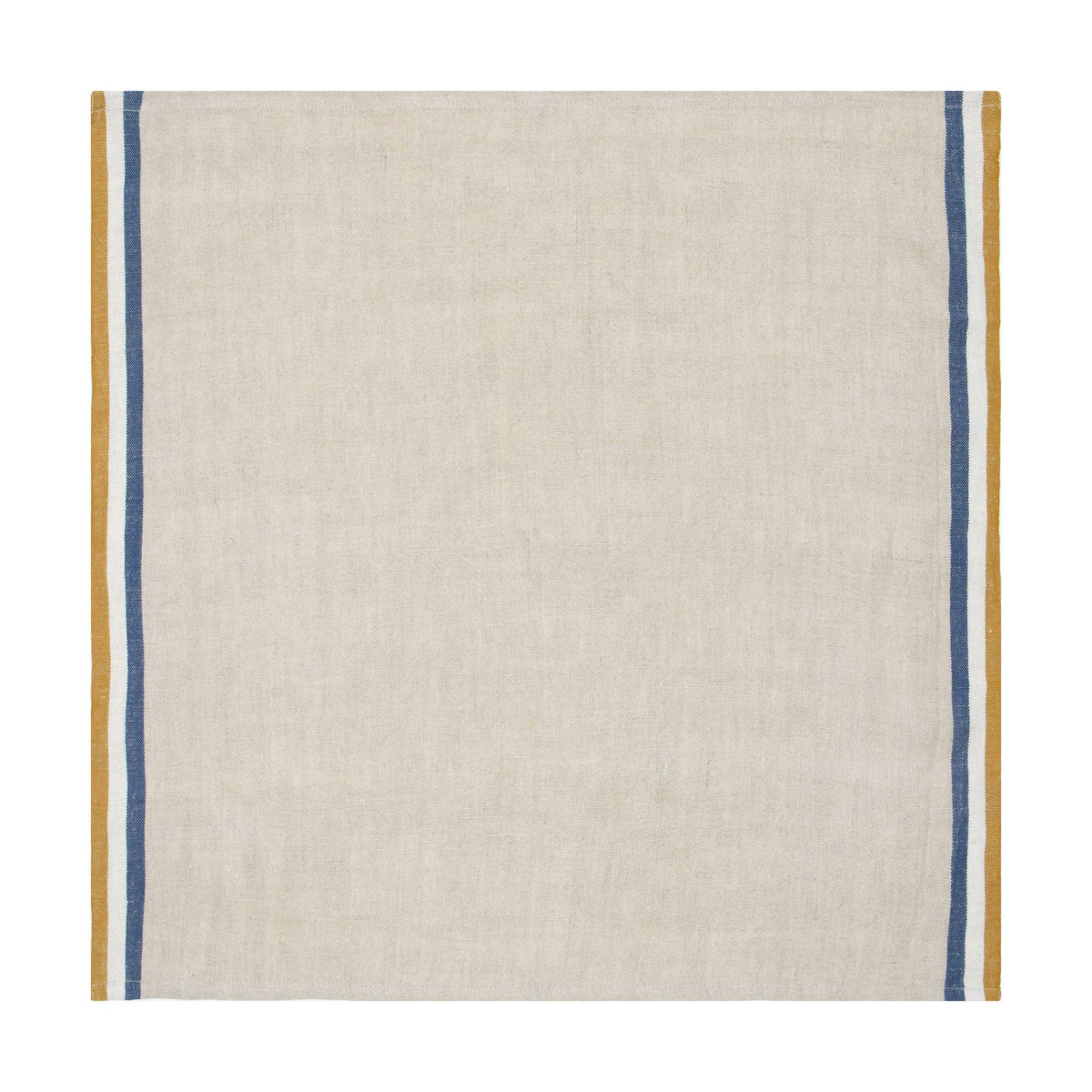Normandy Natural - Mustard/Natural/Blue Stripe Napkins 20x20