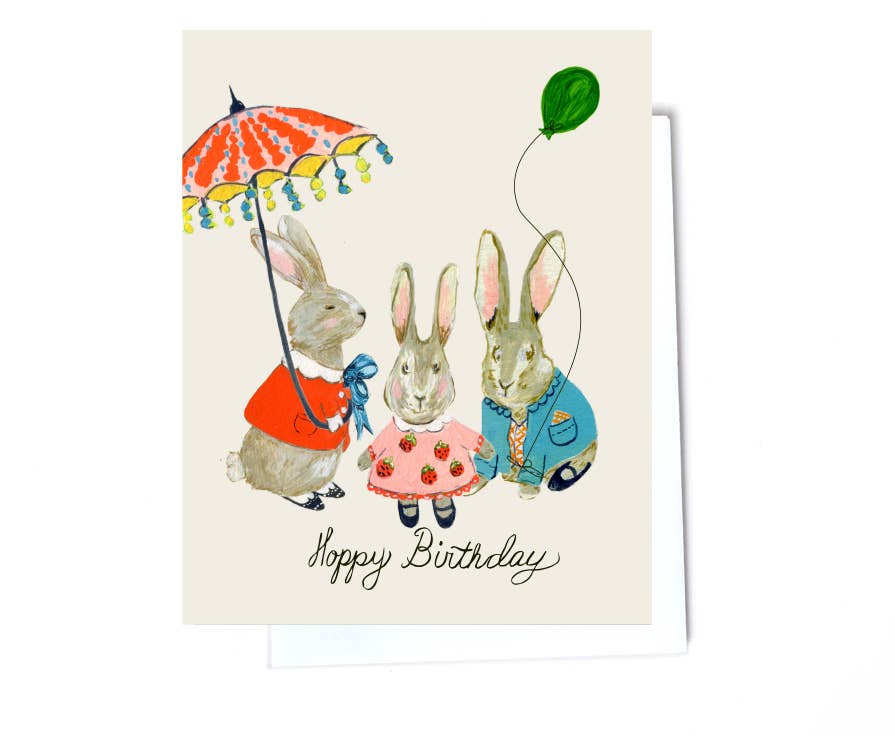Bunnies Birthday Card