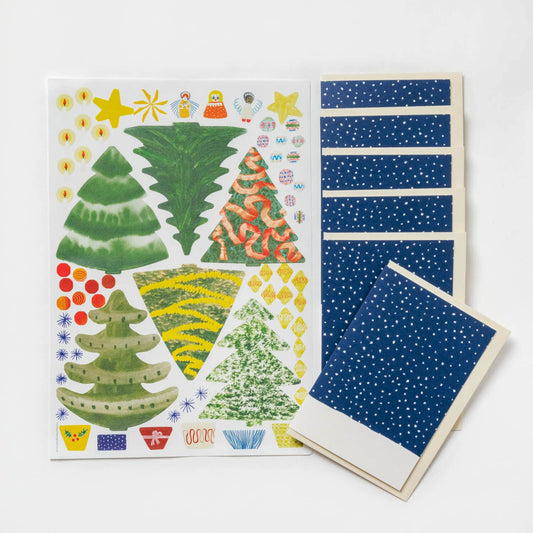 Make Your Own Christmas Cards' Christmas Tree Set