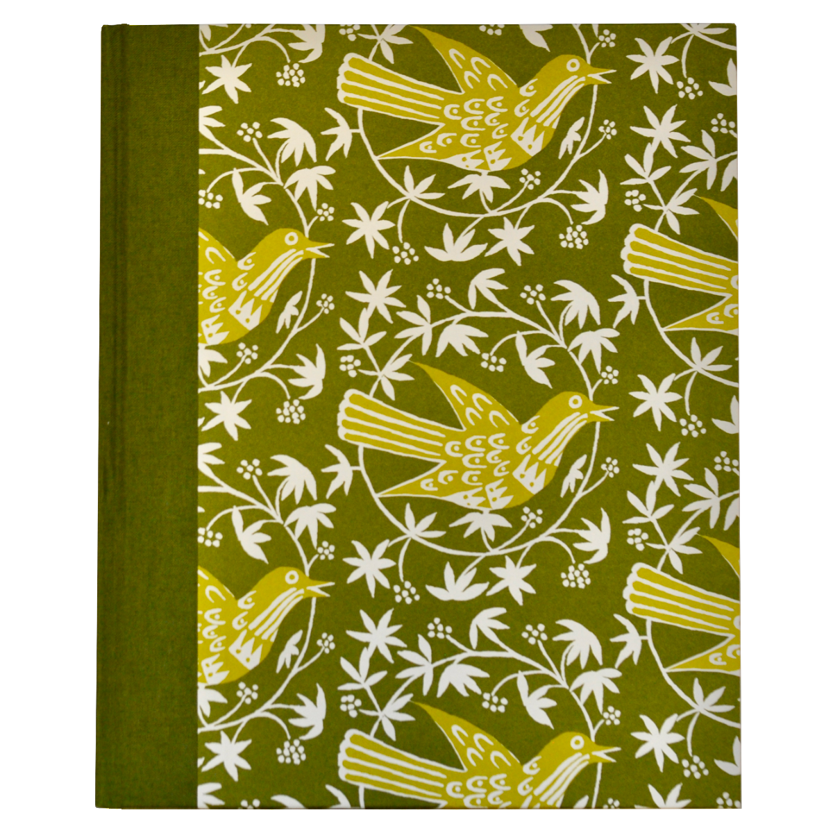 Very Large Hardback Notebook Songbird Moss