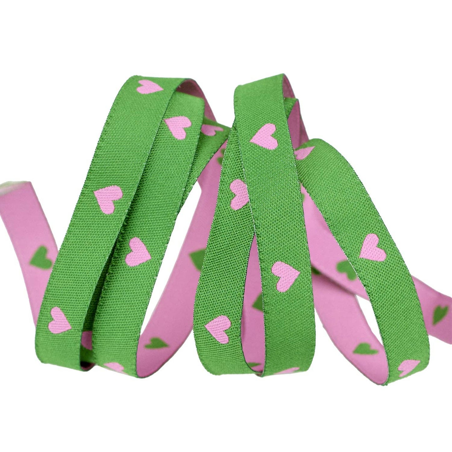 Hearts and Sparks - Hearts in Verdant - 3/8" width - by Melody Miller - 5 Yard Spool