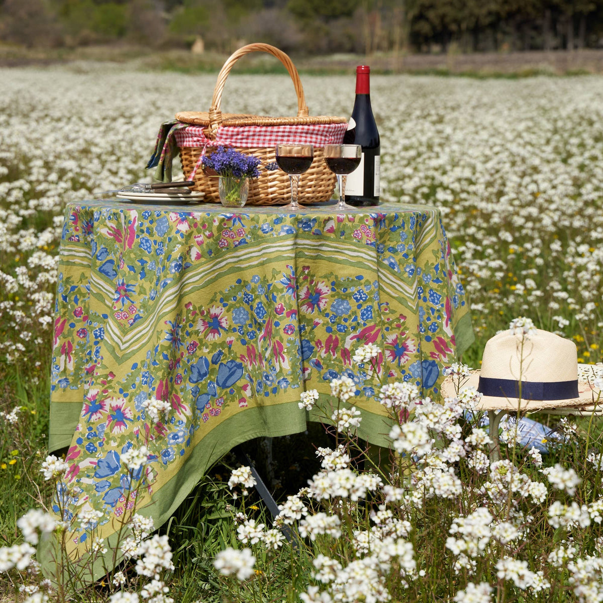 Jardin Blue & Vert Tablecloth