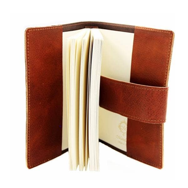 Dark Brown Leather 5x7"Journal Italian hand-made