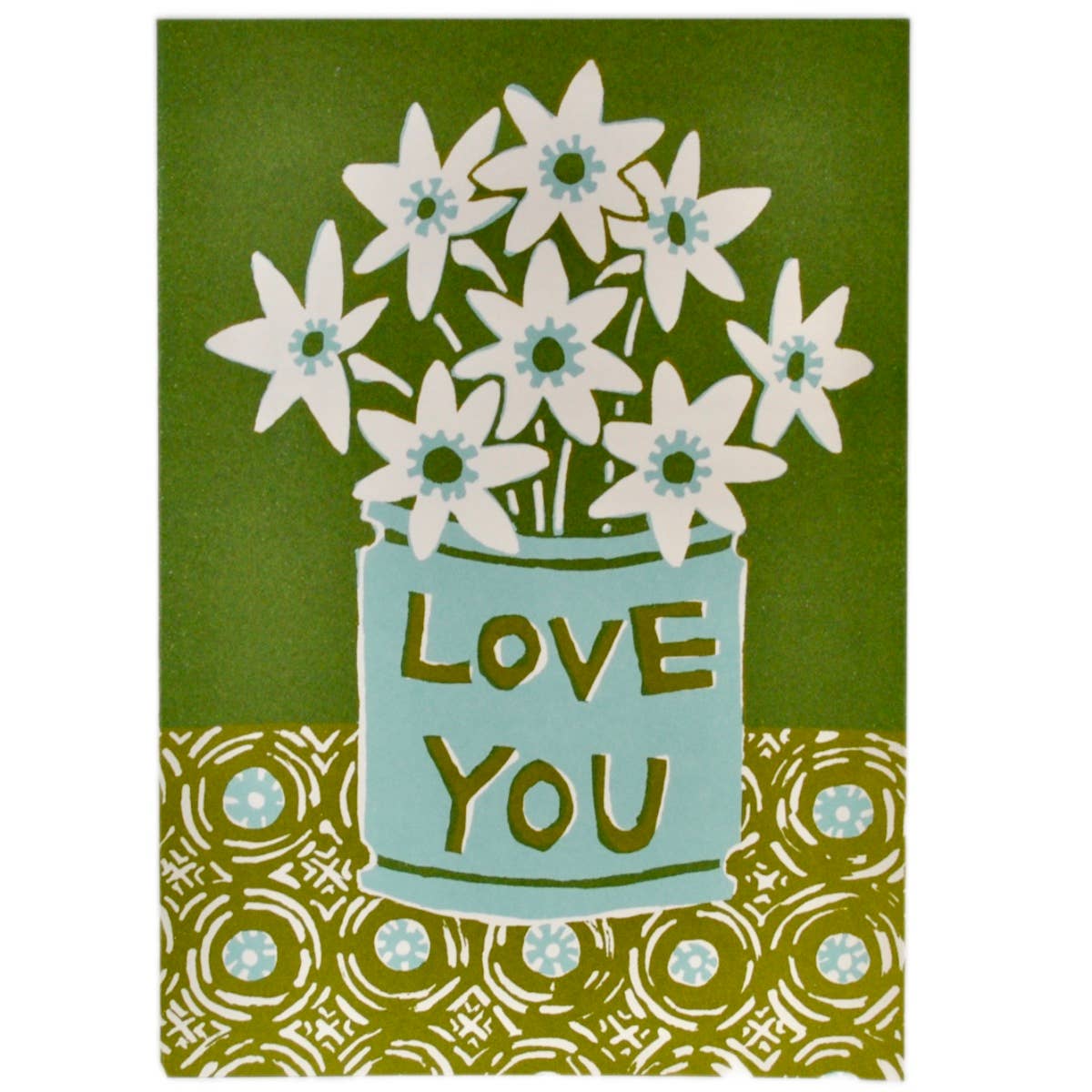 Flowers Very Large Love You Flowers Card