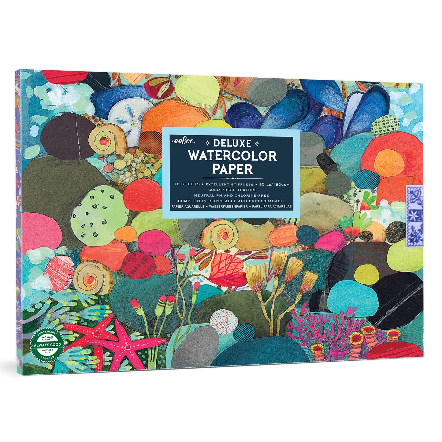 Tidepool Watercolor Pad - eeBoo