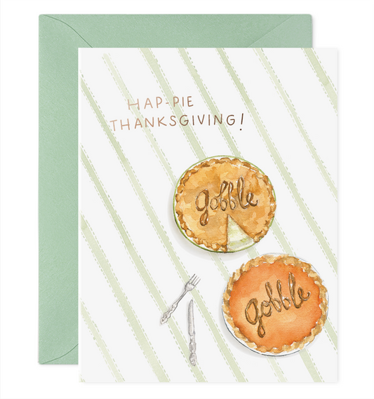 Thanksgiving Pie Greeting Card: