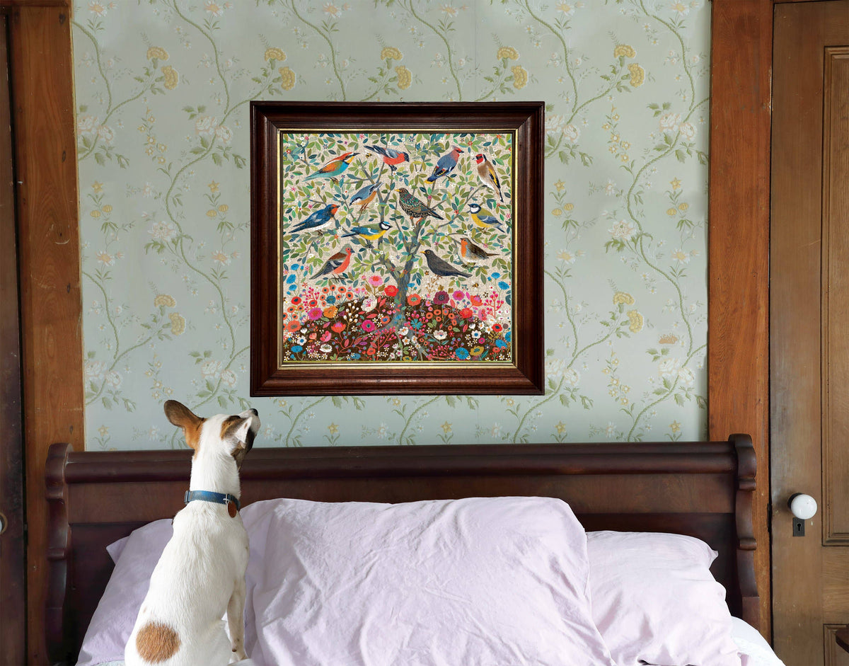 Songbirds Tree 1000 Piece Square Puzzle - eeBoo