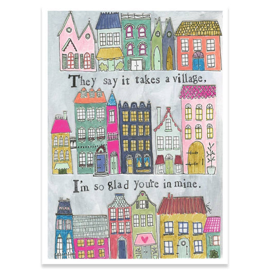 Takes A Village Support Greeting Card